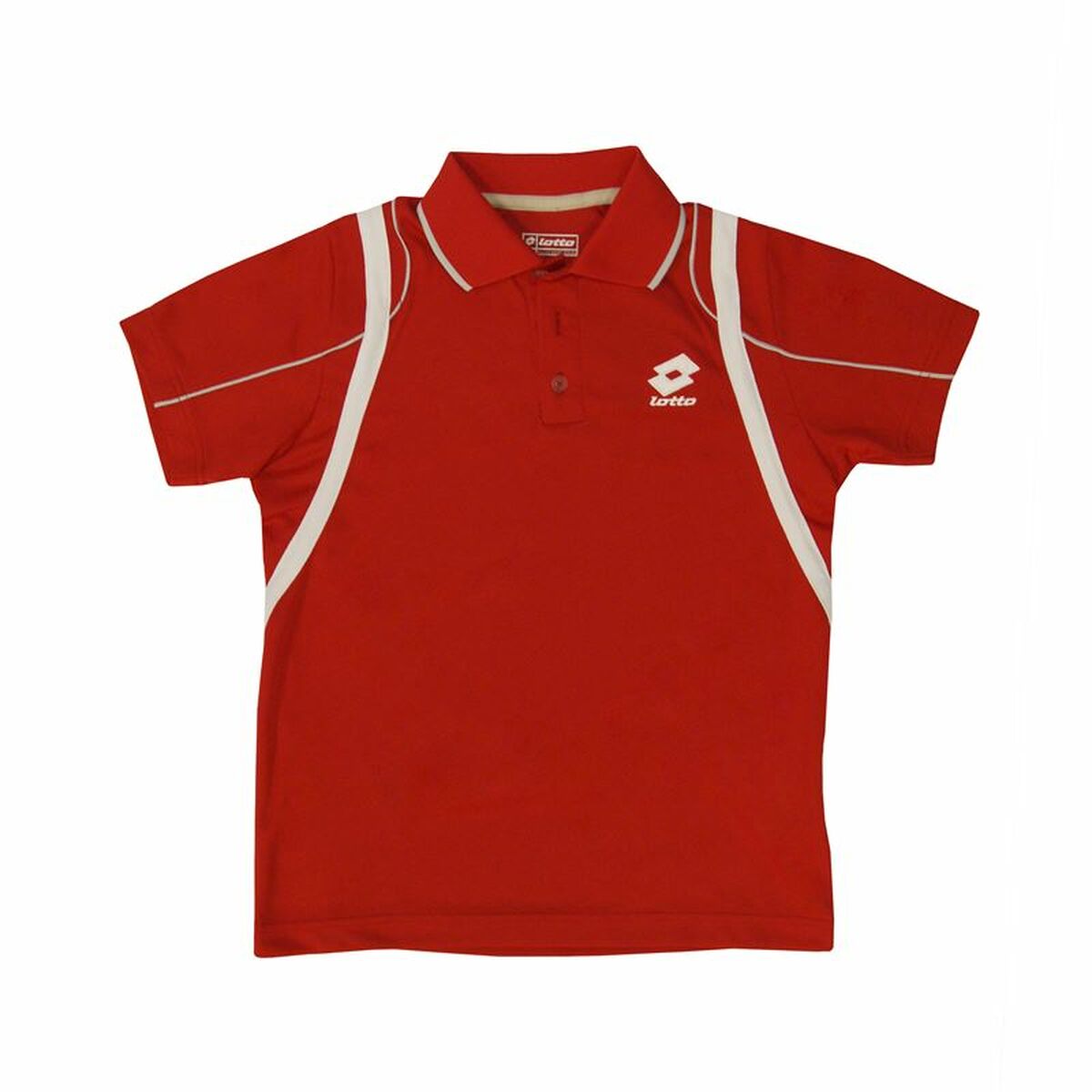 Polo de Manga Curta Criança Lotto Attack PL Vermelho