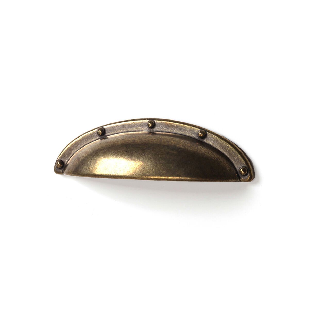 Maçaneta Rei 2004 Dourado Metal 64 mm Concha Desgastado 4 Peças