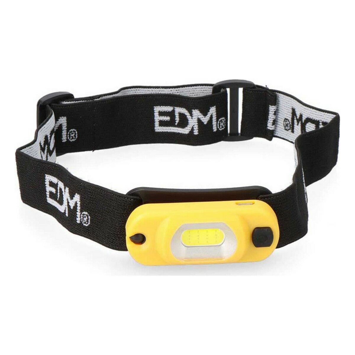 Lanterna LED para a Cabeça EDM 36386 Cob Amarelo Preto 1 W 100 Lm