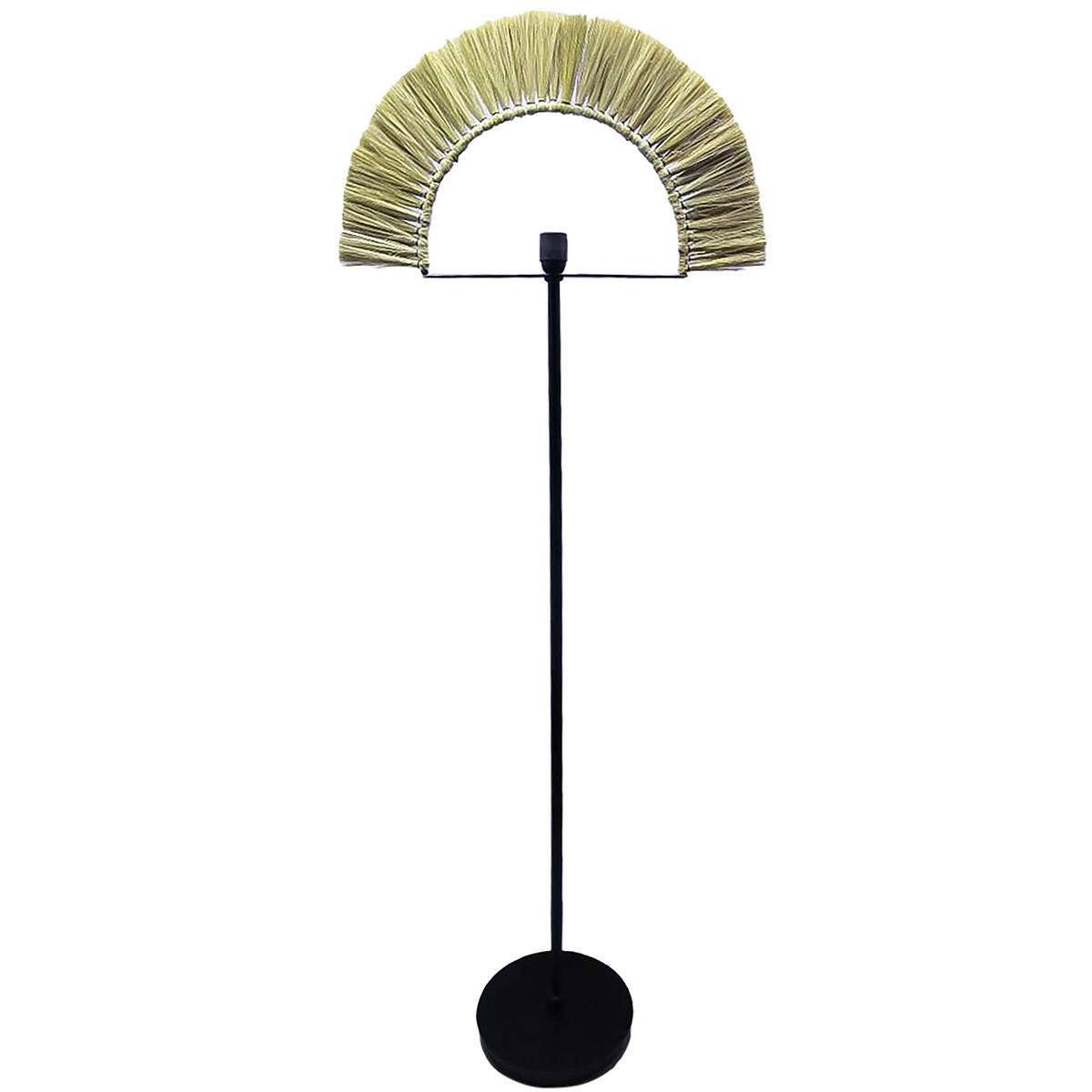 Luminária de chão DKD Home Decor Preto Natural Juta Ferro 50 W 220 V 56 x 26 x 152 cm