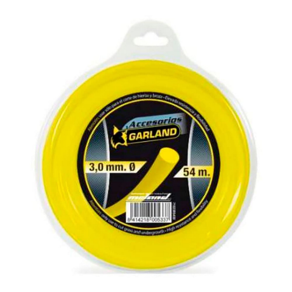 Fio para corte Garland 71023r5430 Ø 3 mm Redondo 54 m Nylon