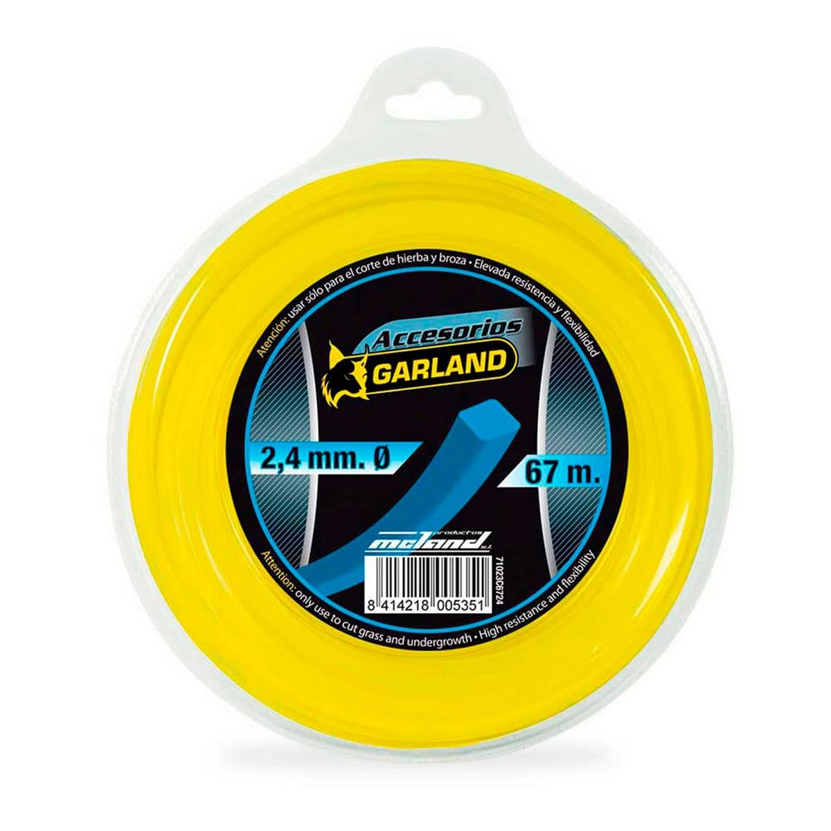 Fio para corte Garland 71023c6724 Ø 2,4 mm Quadrado 67 m Nylon