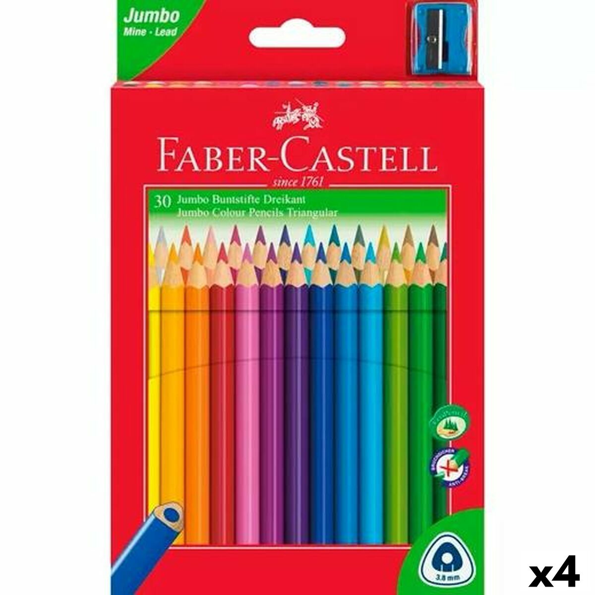 Lápis de cores Faber-Castell Multicolor 4 Peças