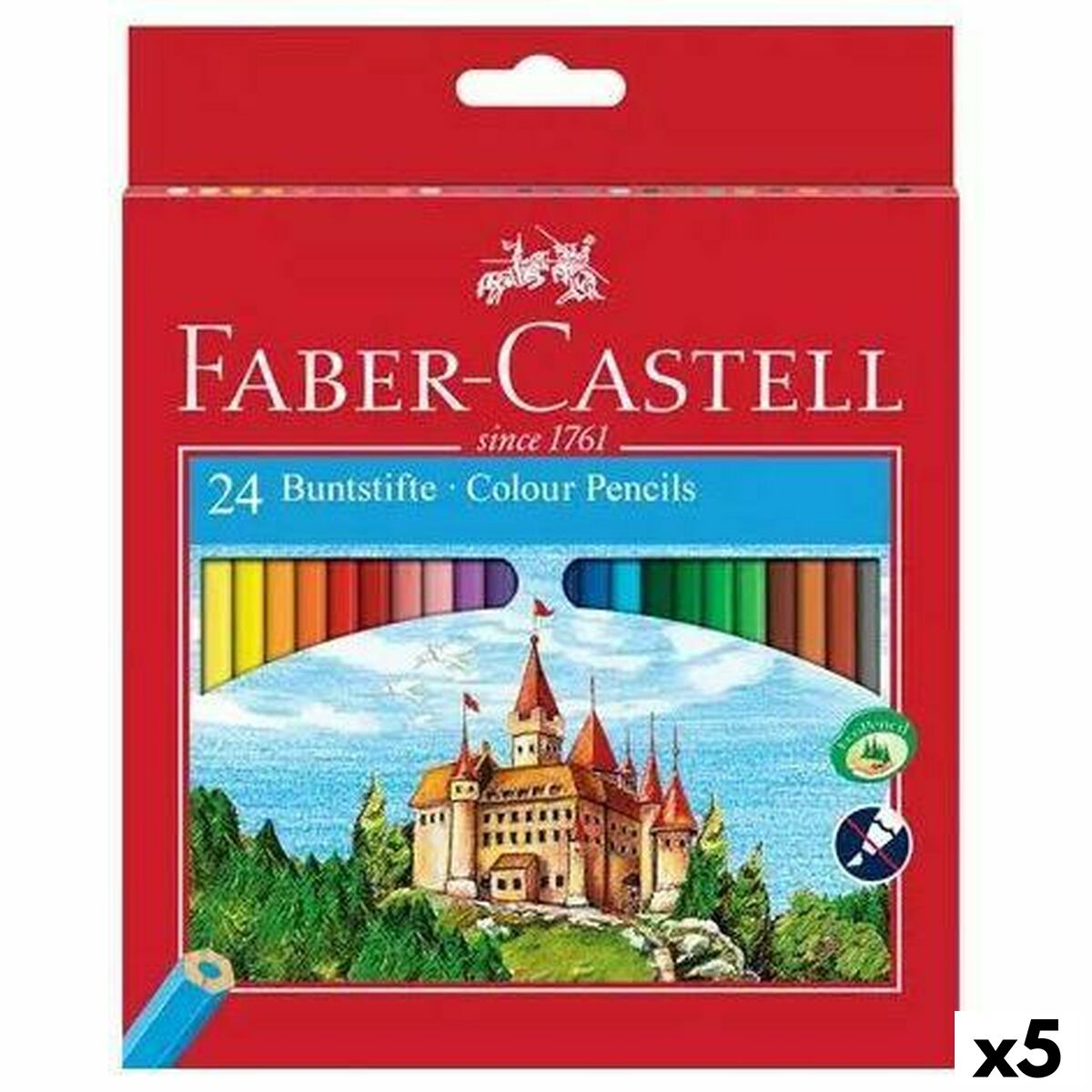 Lápis de cores Faber-Castell Multicolor (5 Unidades)
