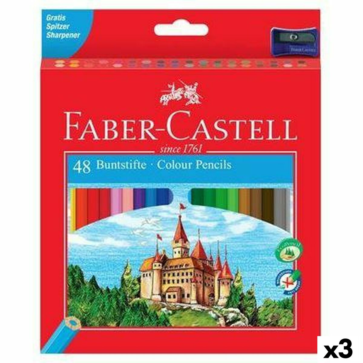 Lápis de cores Faber-Castell Multicolor 3 Peças