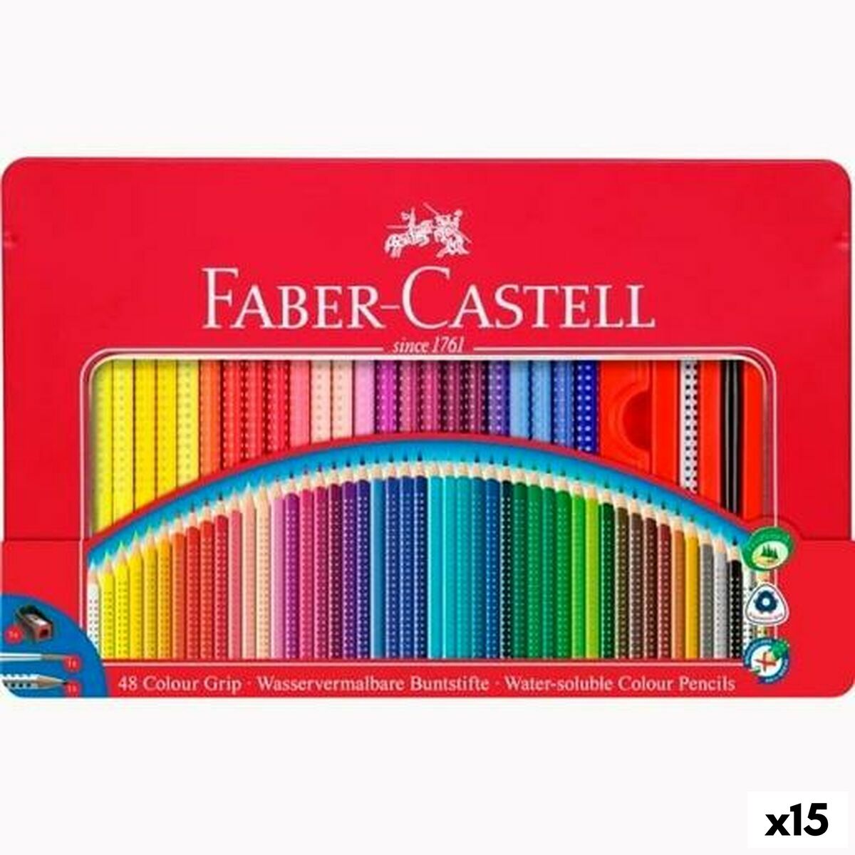 Lápis de cores Faber-Castell Multicolor (15 Unidades)