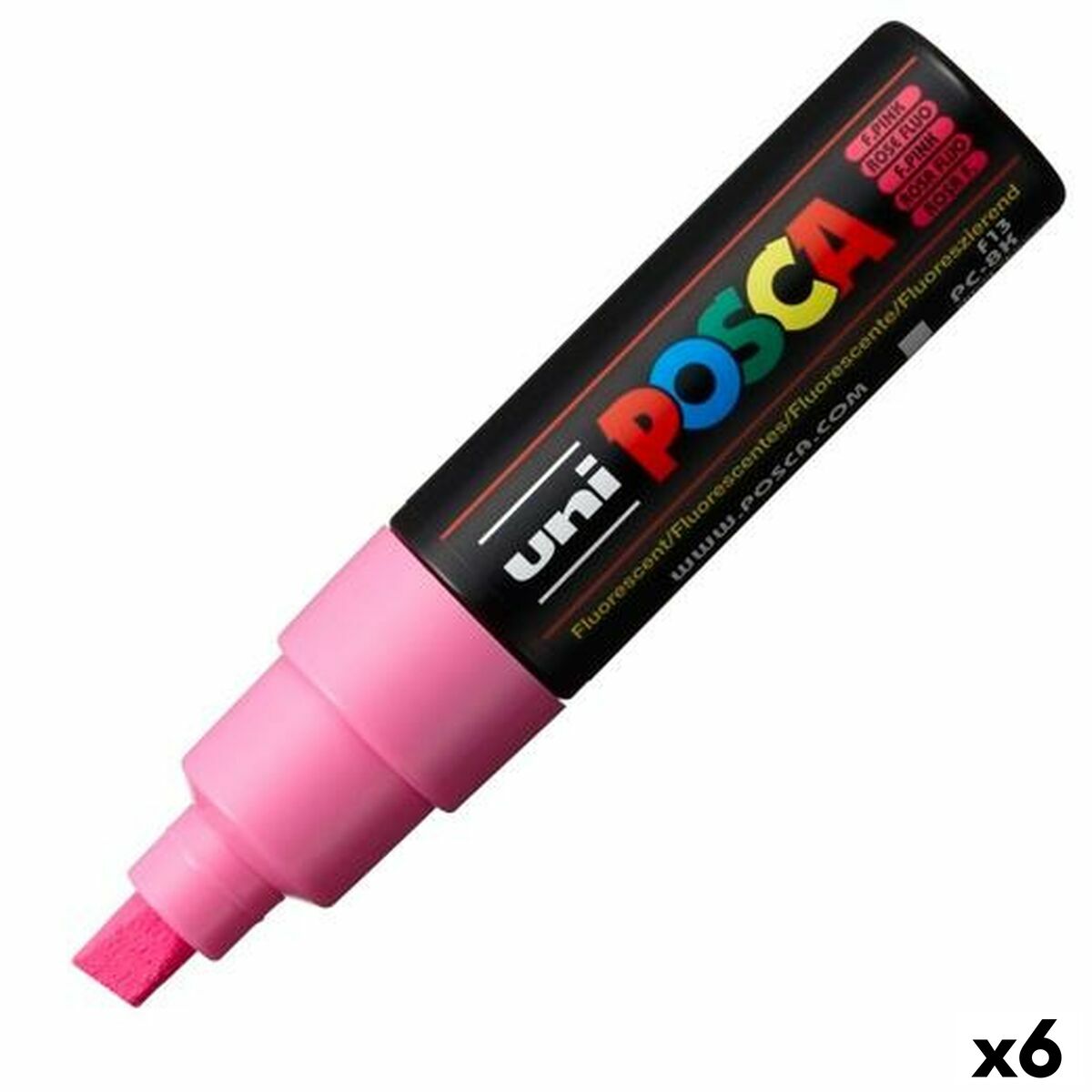 Rotuladores POSCA PC-8K Cor de Rosa 6 Unidades