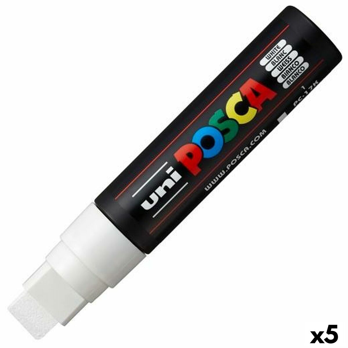 Rotuladores POSCA PC-17K Branco 5 Unidades