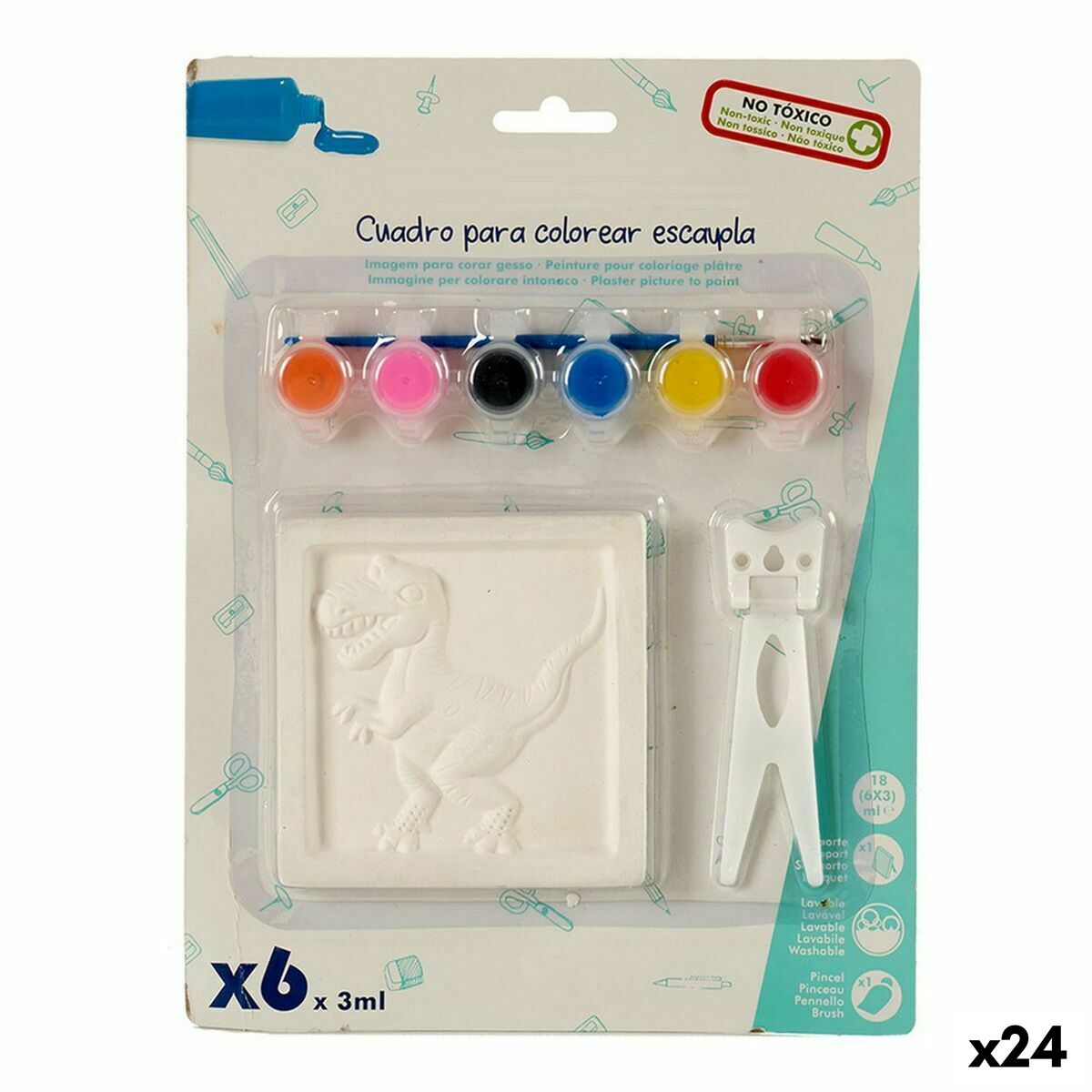 Conjunto de pintura Pincello 2 x 29 x 22 cm Pintura (24 Unidades)