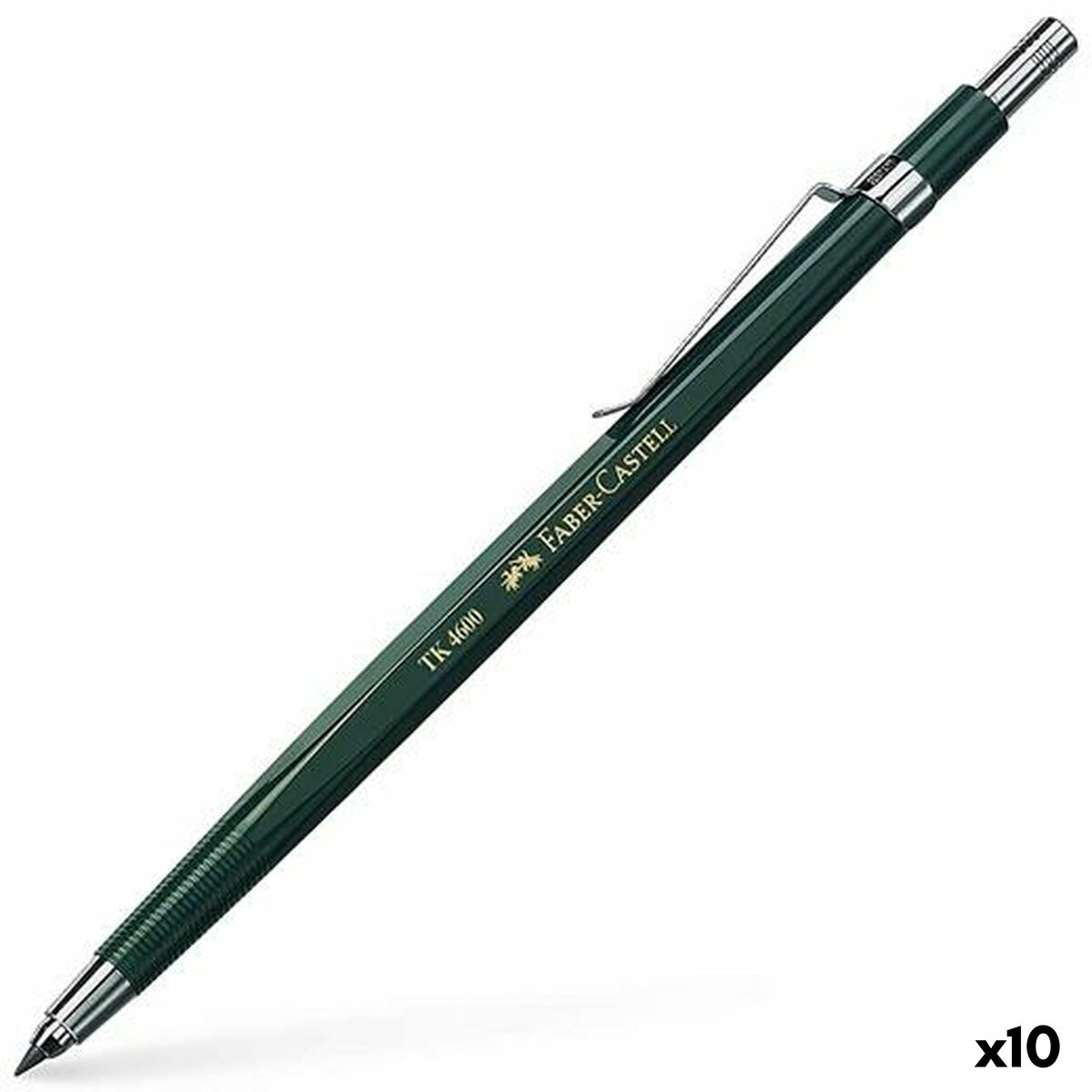 Porta-minas Faber-Castell Tk 4600 Verde 0,7 mm (10 Unidades)