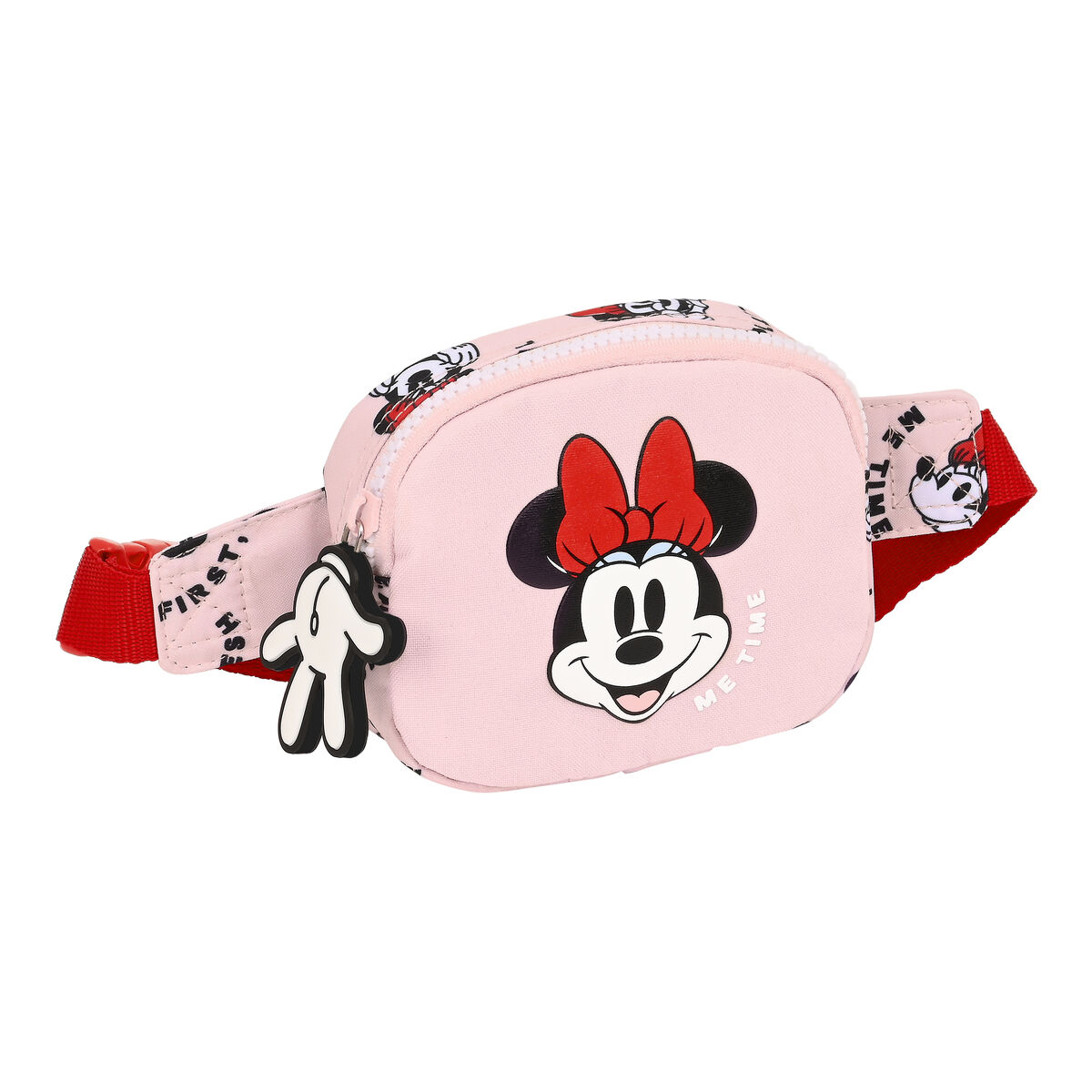 Bolsa de Cintura Minnie Mouse Me time 14 x 11 x 4 cm Cor de Rosa