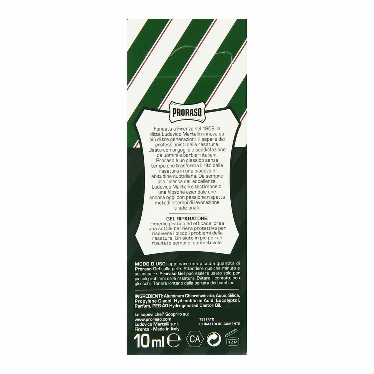 Gel pós barba Proraso Razor 10 ml Gel