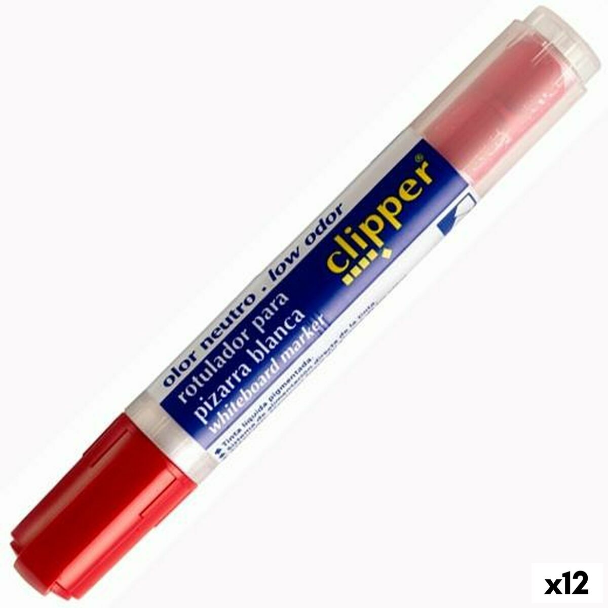 Marcadores de giz líquido Alpino Liquid Clipper Vermelho (12 Unidades)