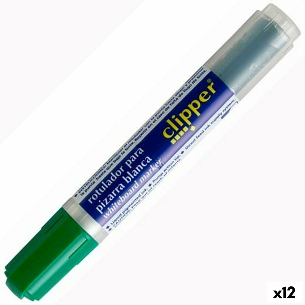 Marcadores de giz líquido Alpino Liquid Clipper Verde (12 Unidades)
