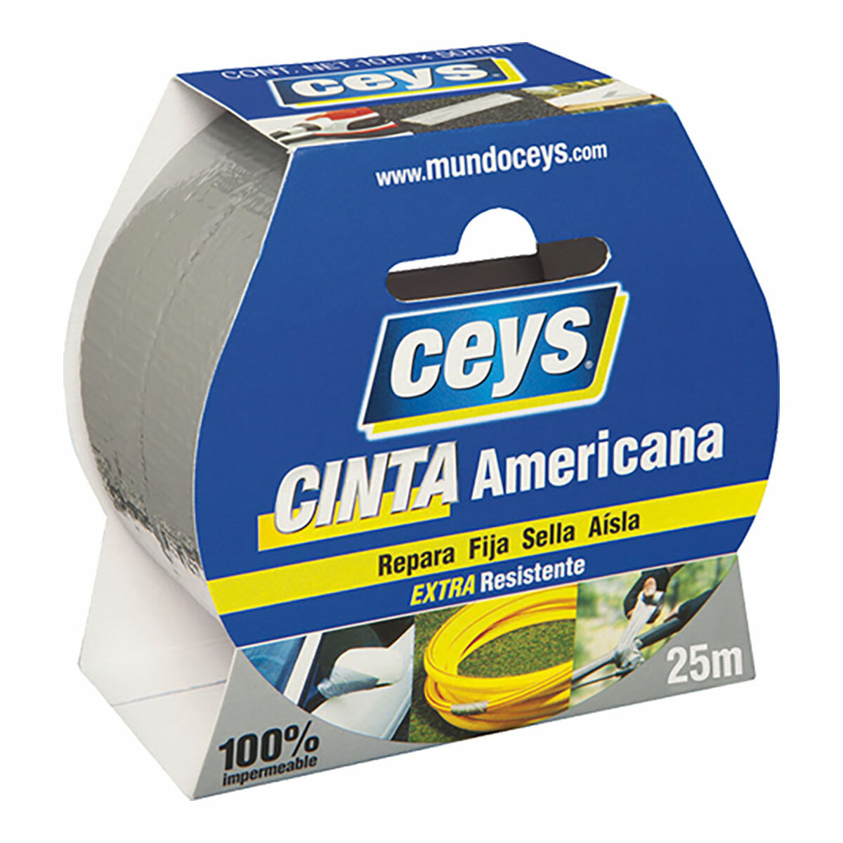 Fita americana Ceys Prateado (25 m x 50 mm)