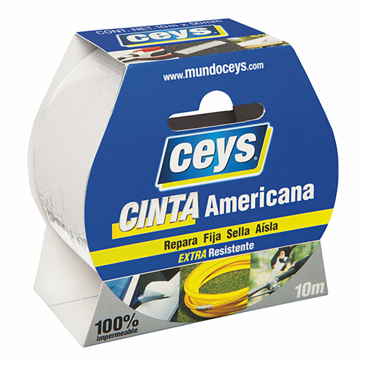 Fita americana Ceys Branco (10 m x 50 mm)
