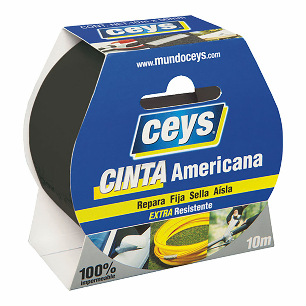 Fita americana Ceys Preto (10 m x 50 mm)