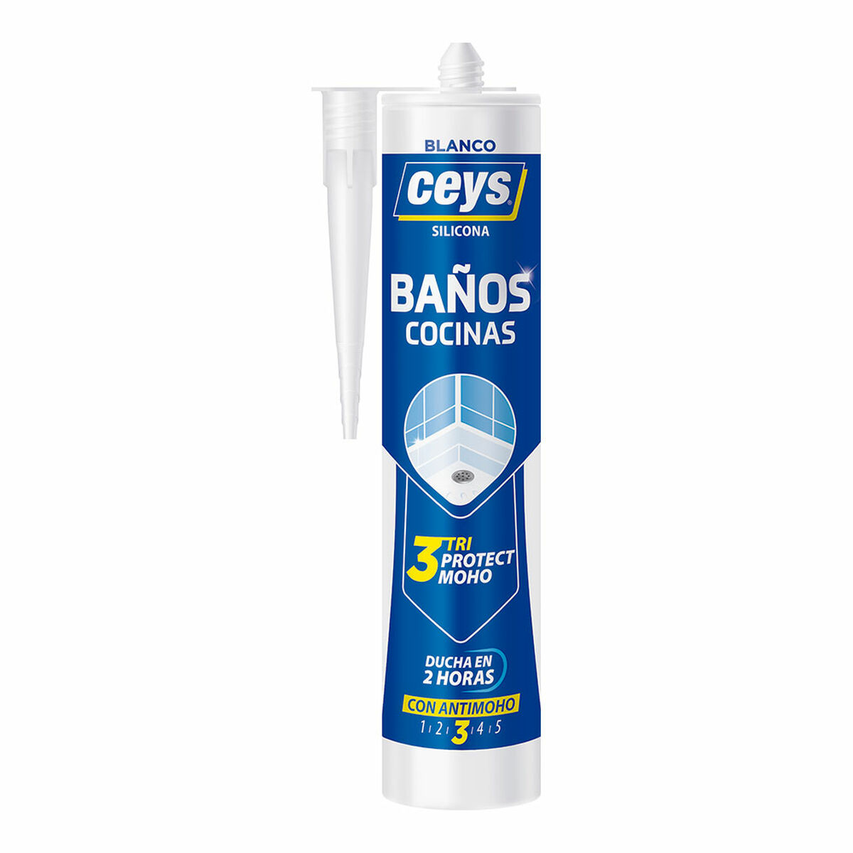 Silicone Ceys Triprotect Branco 280 ml
