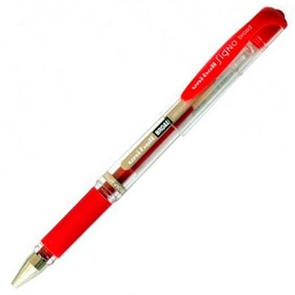 Esferográfica de tinta líquida Uni-Ball Signo Broad UM-153 W Vermelho 0,6 mm (12 Peças)
