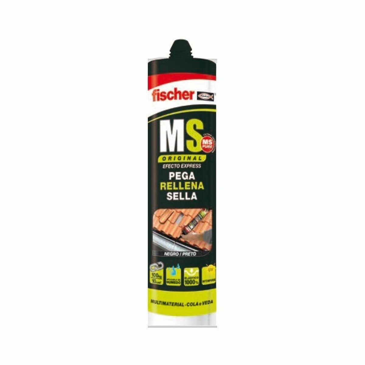 Selador/Adesivo Fischer Ms Preto 290 ml