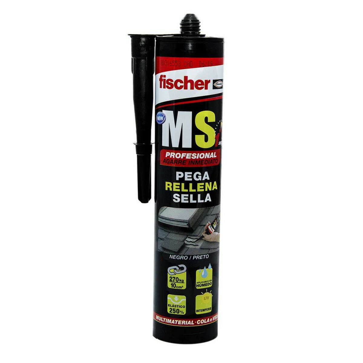 Selador/Adesivo Fischer Ms Preto 290 ml