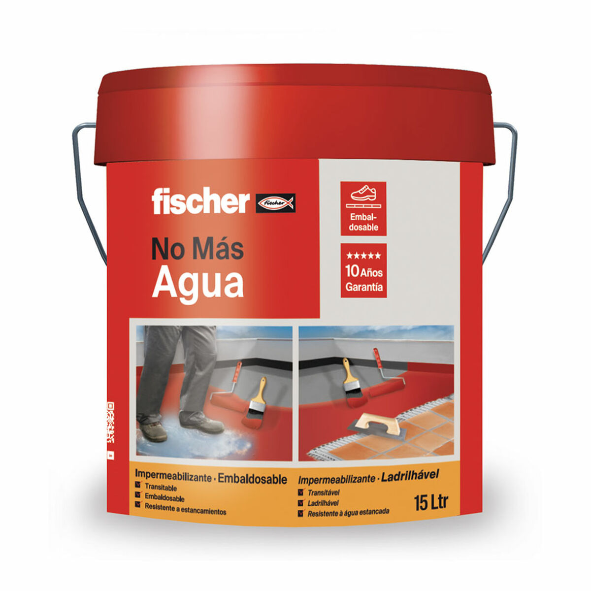 Impermeabilizante Fischer Ms Cinzento 15 L