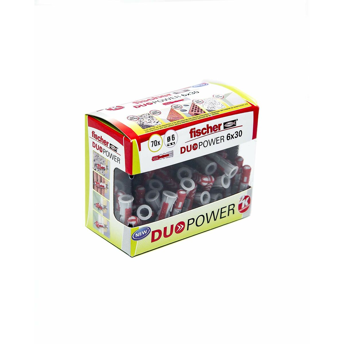 Tacos Fischer duopower 6 x 30 mm 70 Unidades