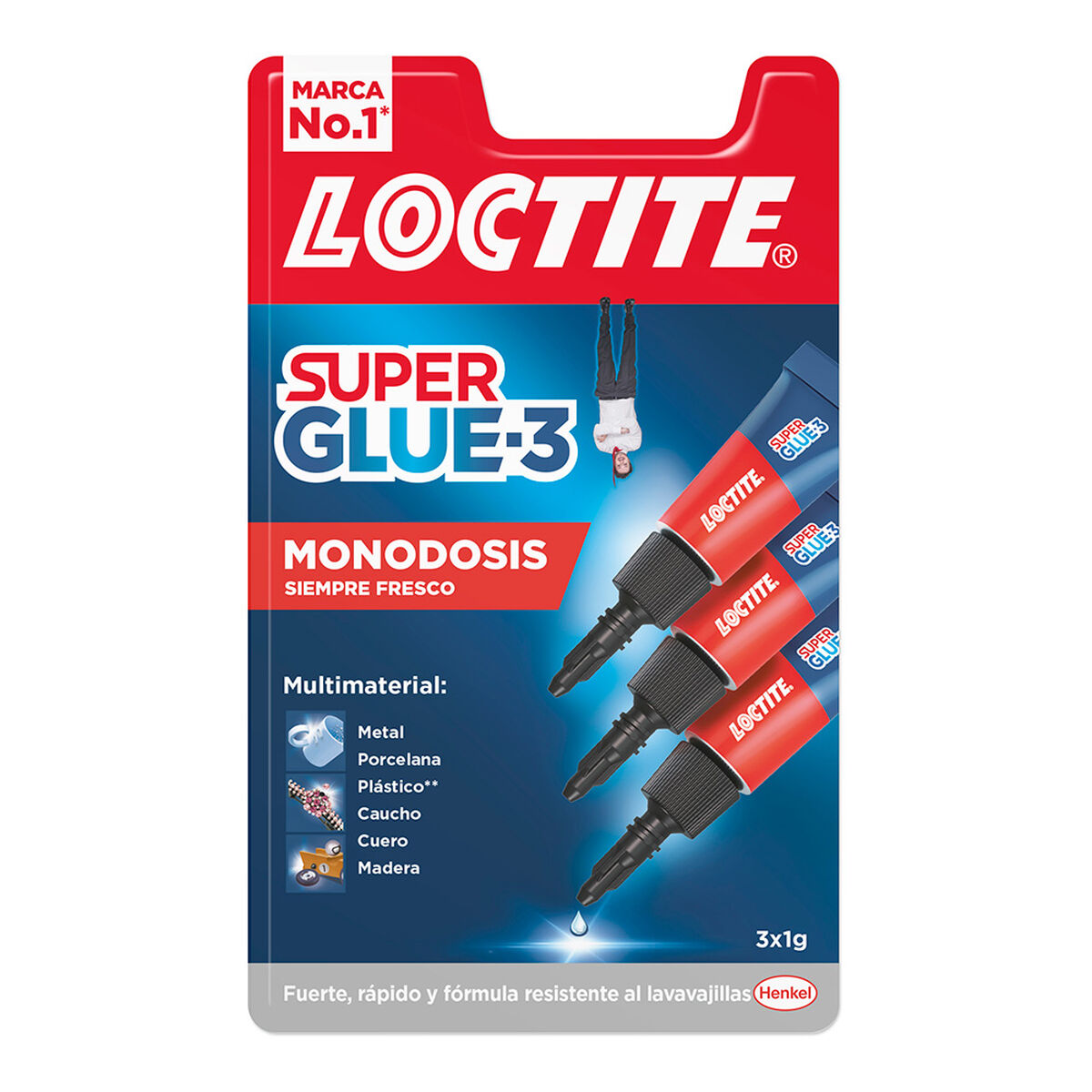 Cola Loctite mini trio