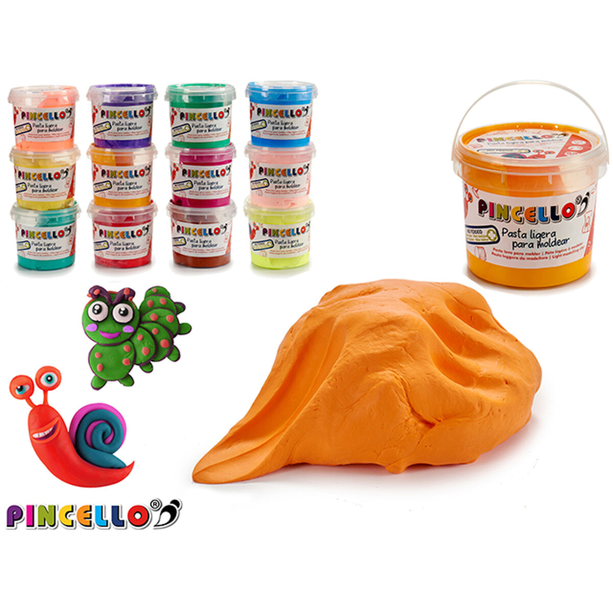 Jogo de Plasticina Pincello (12 Unidades)