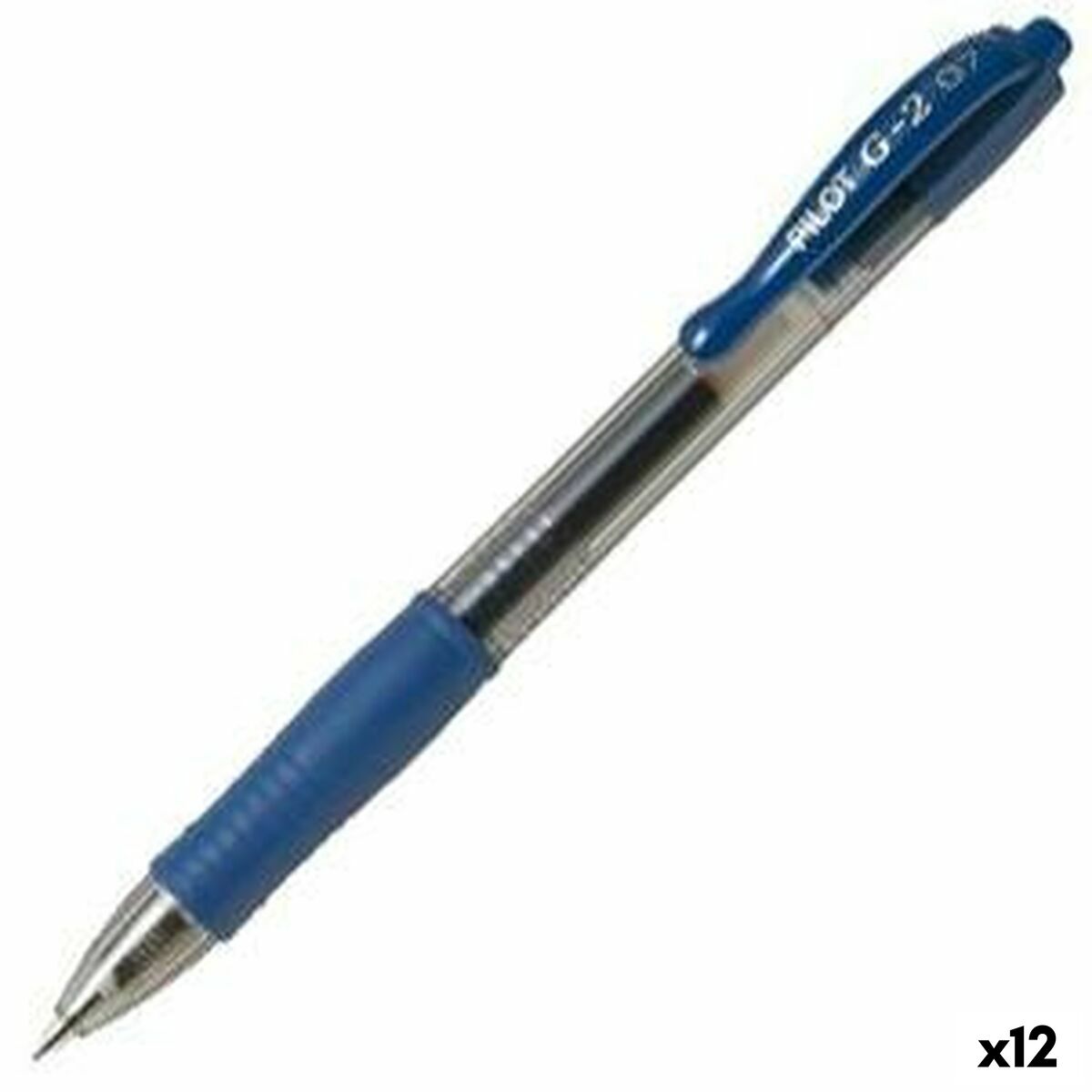 Esferográfica de gel Pilot G-2 07 Azul 0,4 mm (12 Unidades)