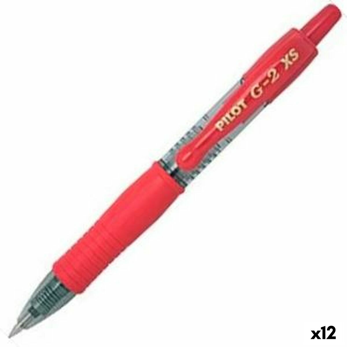Caneta Roller Pilot G-2 XS Retrátil Vermelho 0,4 mm (12 Unidades)