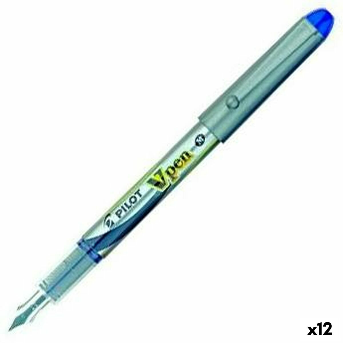 Esferográfica de tinta líquida Pilot V Pen Pena de Caligrafia Descartável Azul 0,4 mm (12 Unidades)