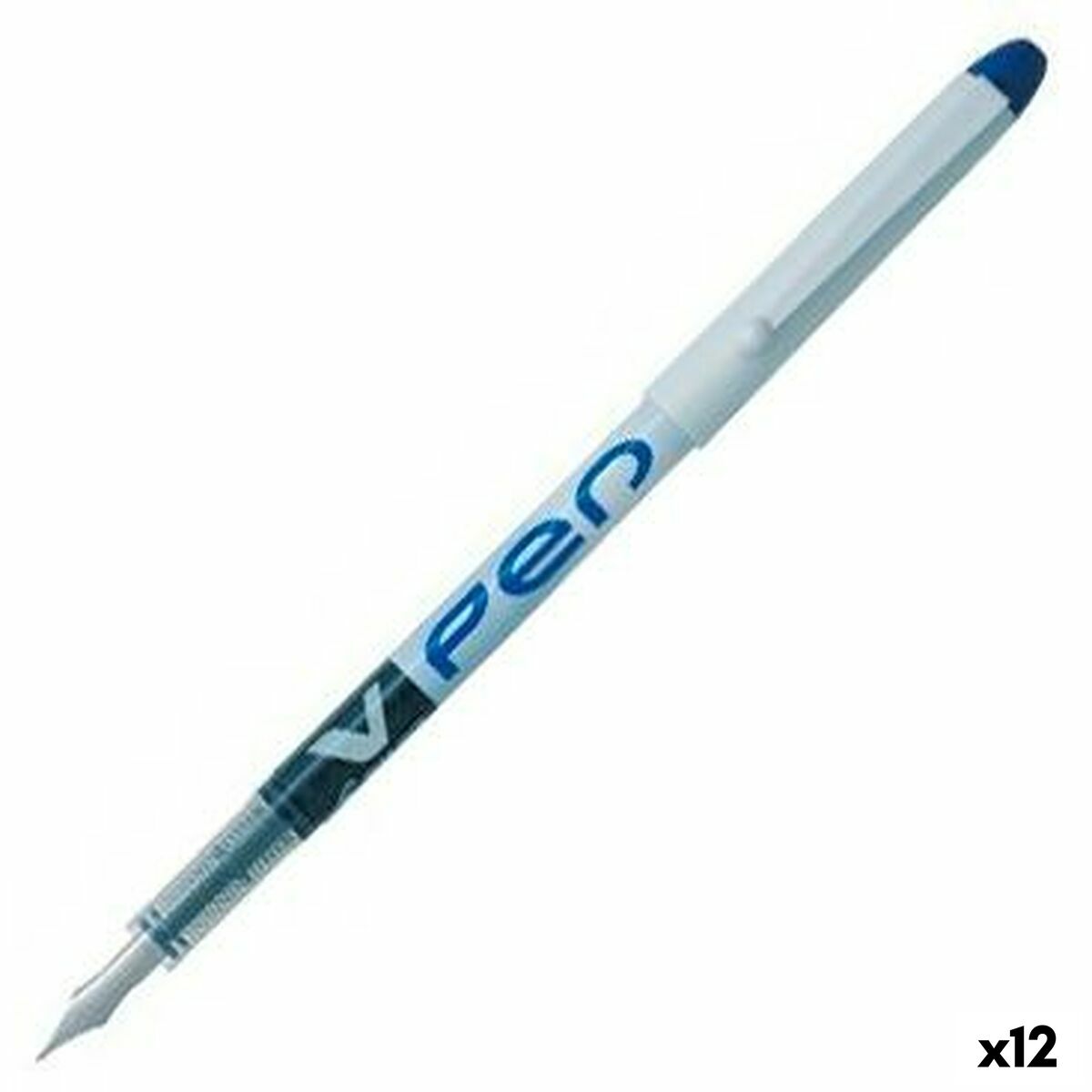 Esferográfica de tinta líquida Pilot V Pen Pena de Caligrafia Descartável Azul 0,4 mm (12 Unidades)