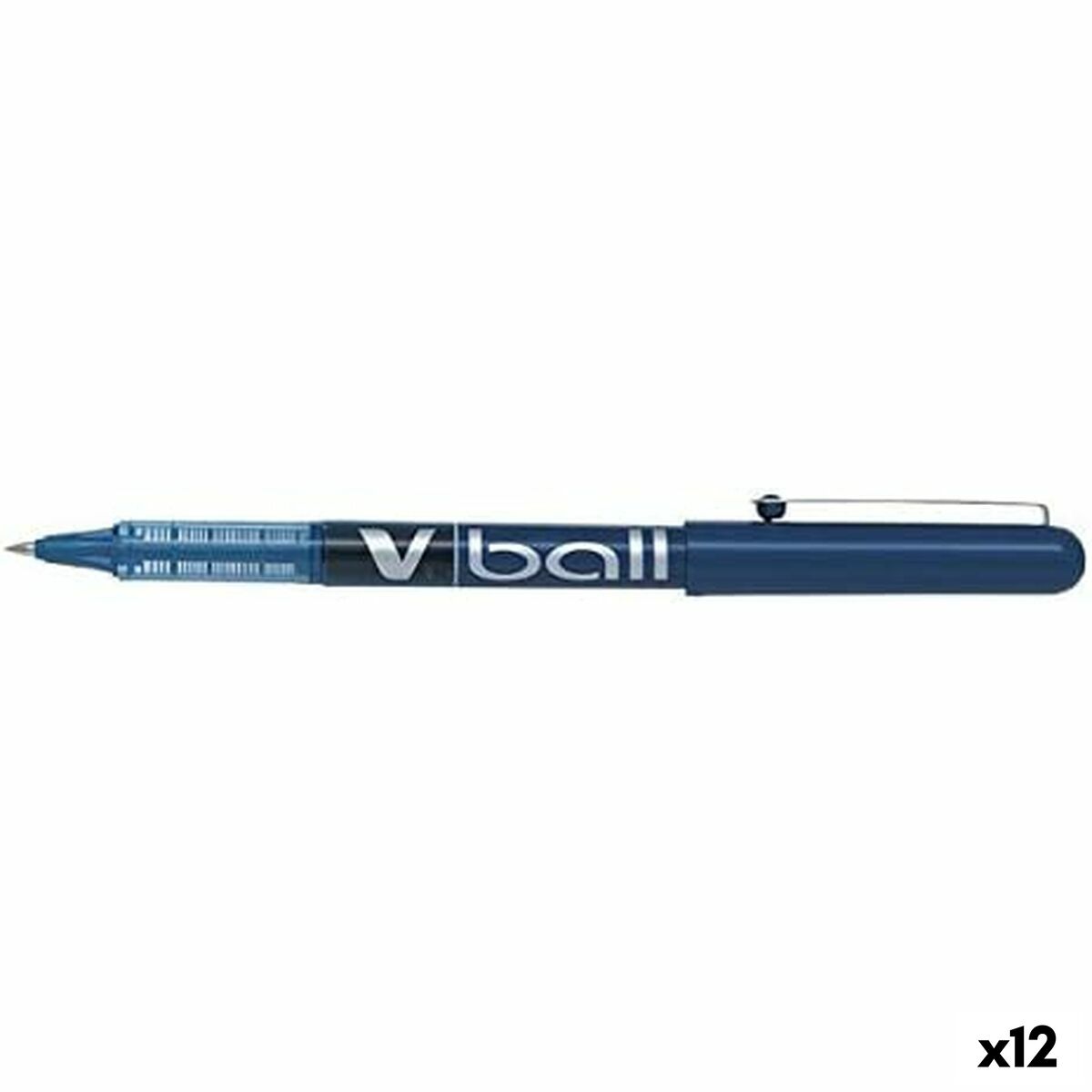 Esferográfica de tinta líquida Pilot Roller V-Ball Azul 0,3 mm (12 Unidades)