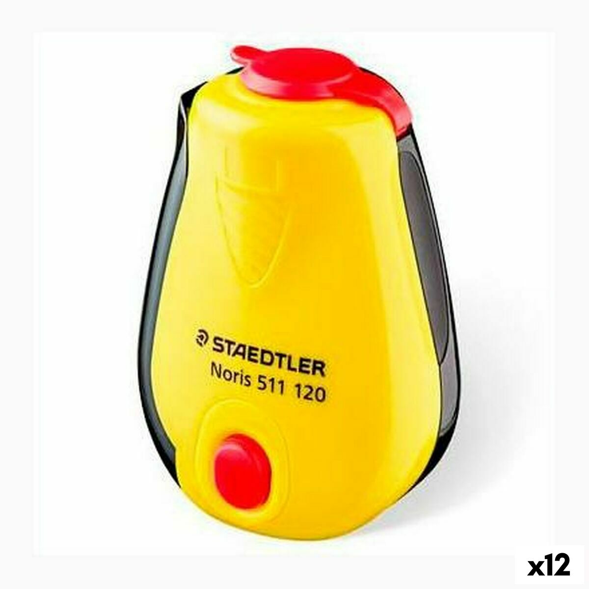 Afia-lápis Staedtler Amarelo Preto Plástico (12 Unidades)