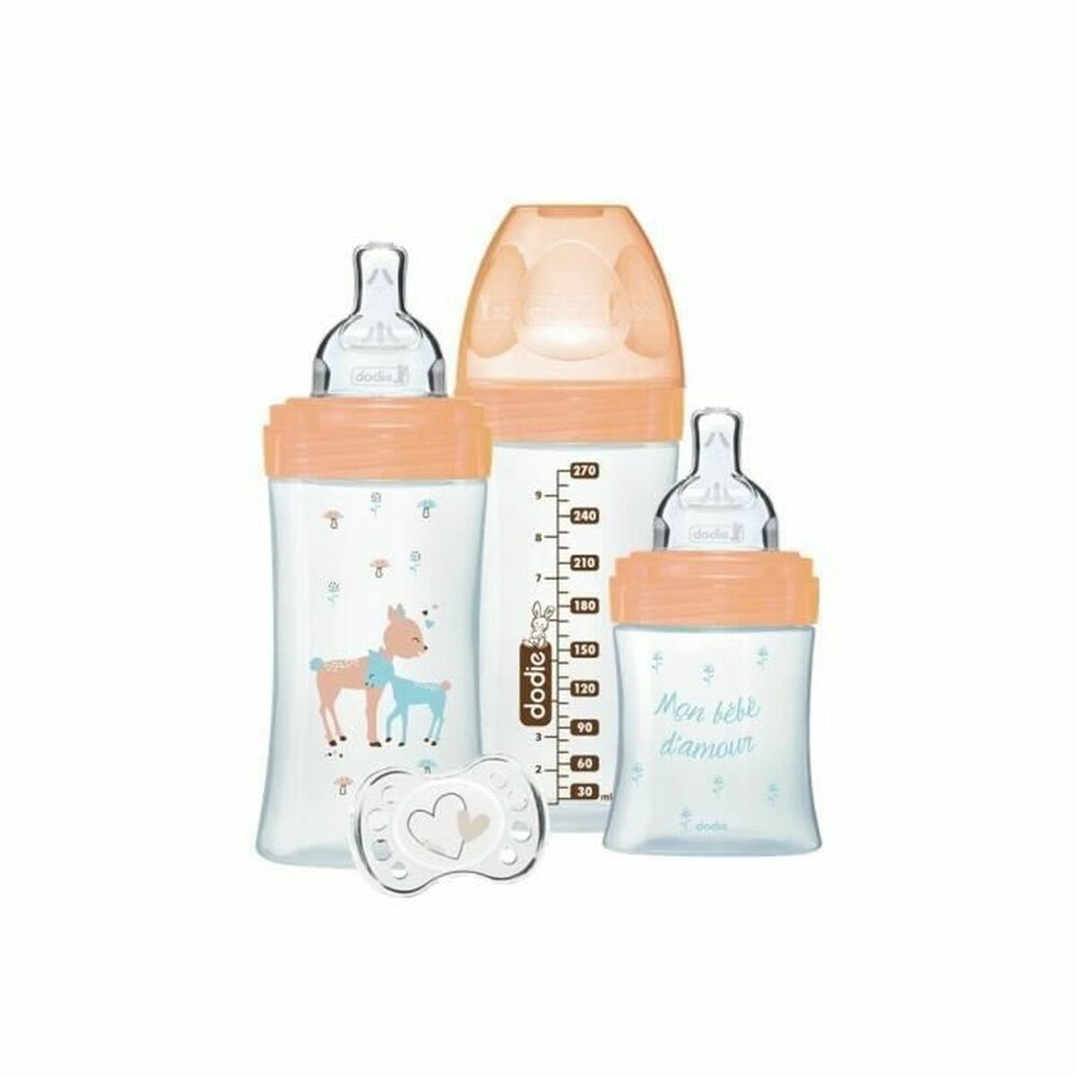 Conjunto de biberões Dodie Sensation 3 uds