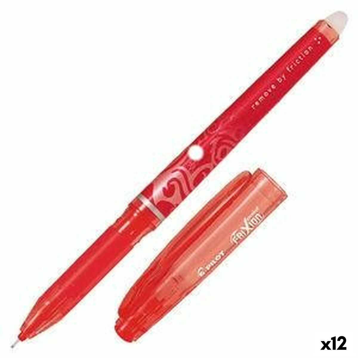 Esferográfica de tinta líquida Pilot Frixion Point Tinta apagável Vermelho (12 Unidades)