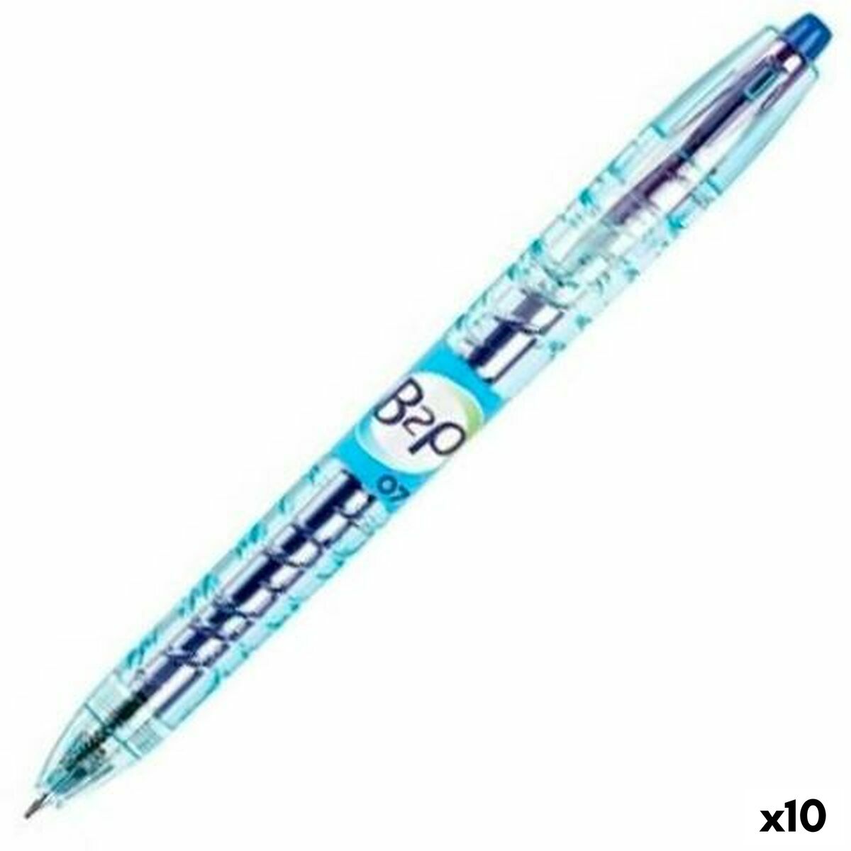 Esferográfica de gel Pilot B2P 07 Retrátil Azul 0,4 mm (10 Unidades)