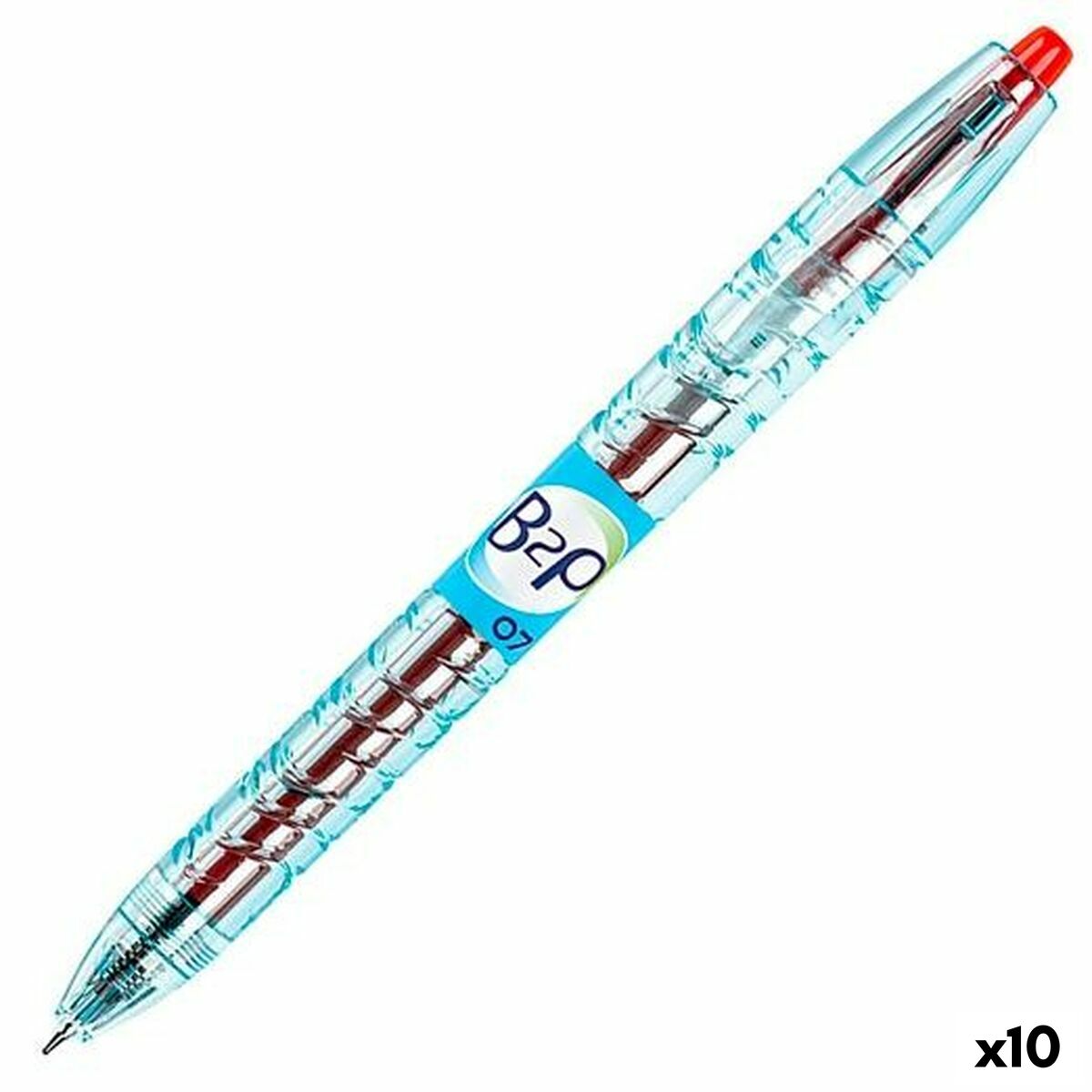 Esferográfica de gel Pilot B2P 07 Retrátil Vermelho 0,4 mm (10 Unidades)