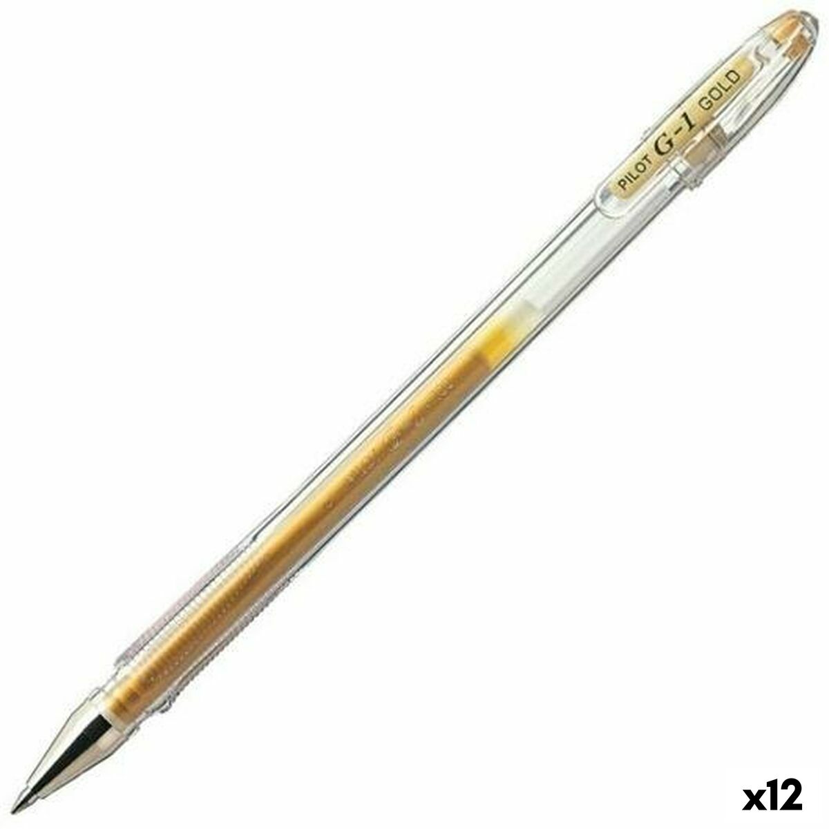 Caneta Roller Pilot G-1 Dourado 0,4 mm (12 Unidades)
