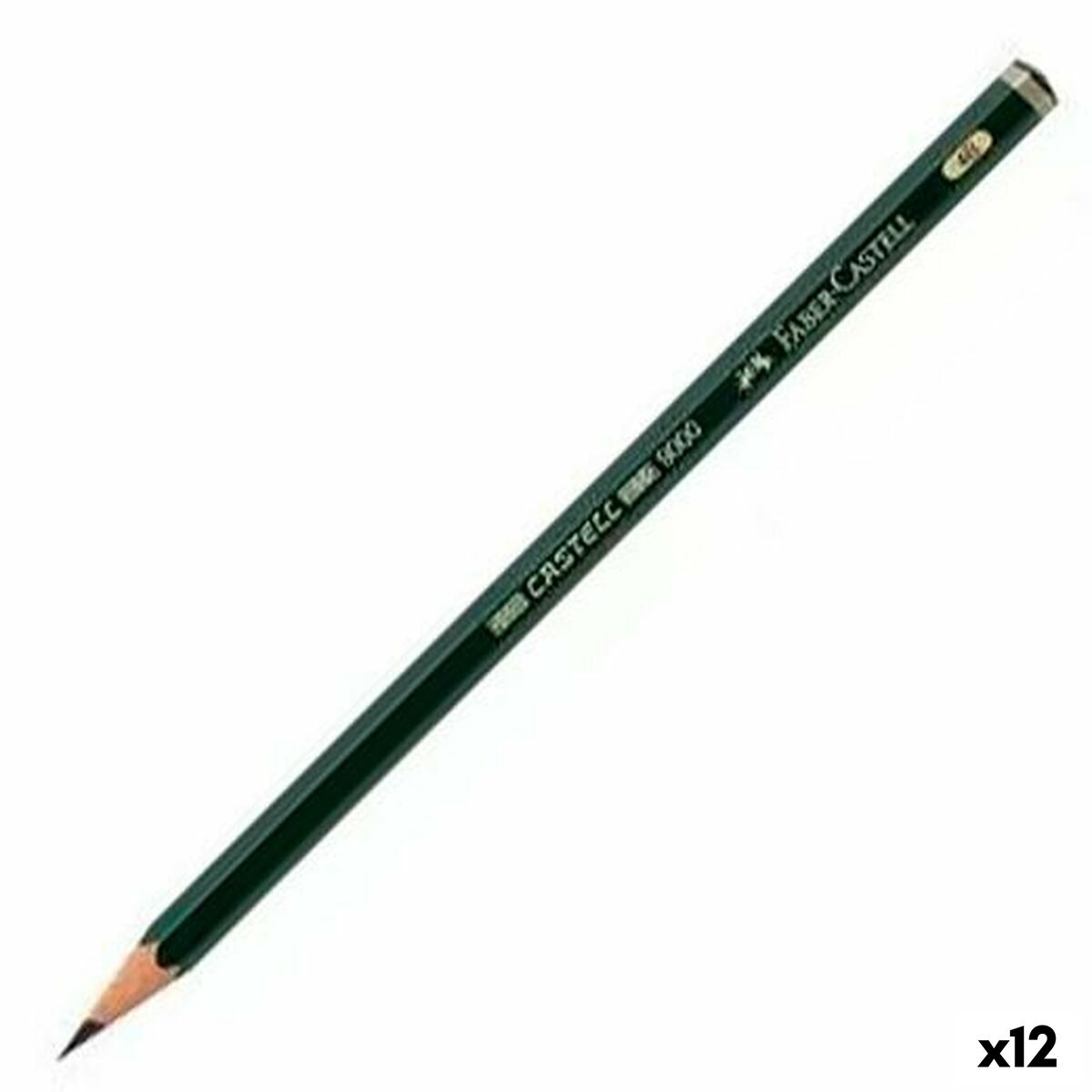 Lápis Faber-Castell 9000 Ecológico Sextavado 4B (12 Unidades)