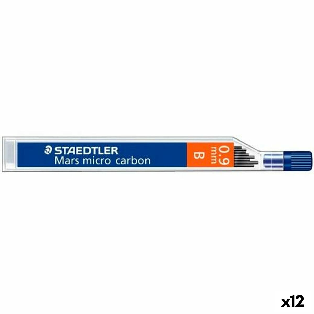 Recarga de mina Staedtler Mars Micro Carbon B 0,9 mm (12 Unidades)