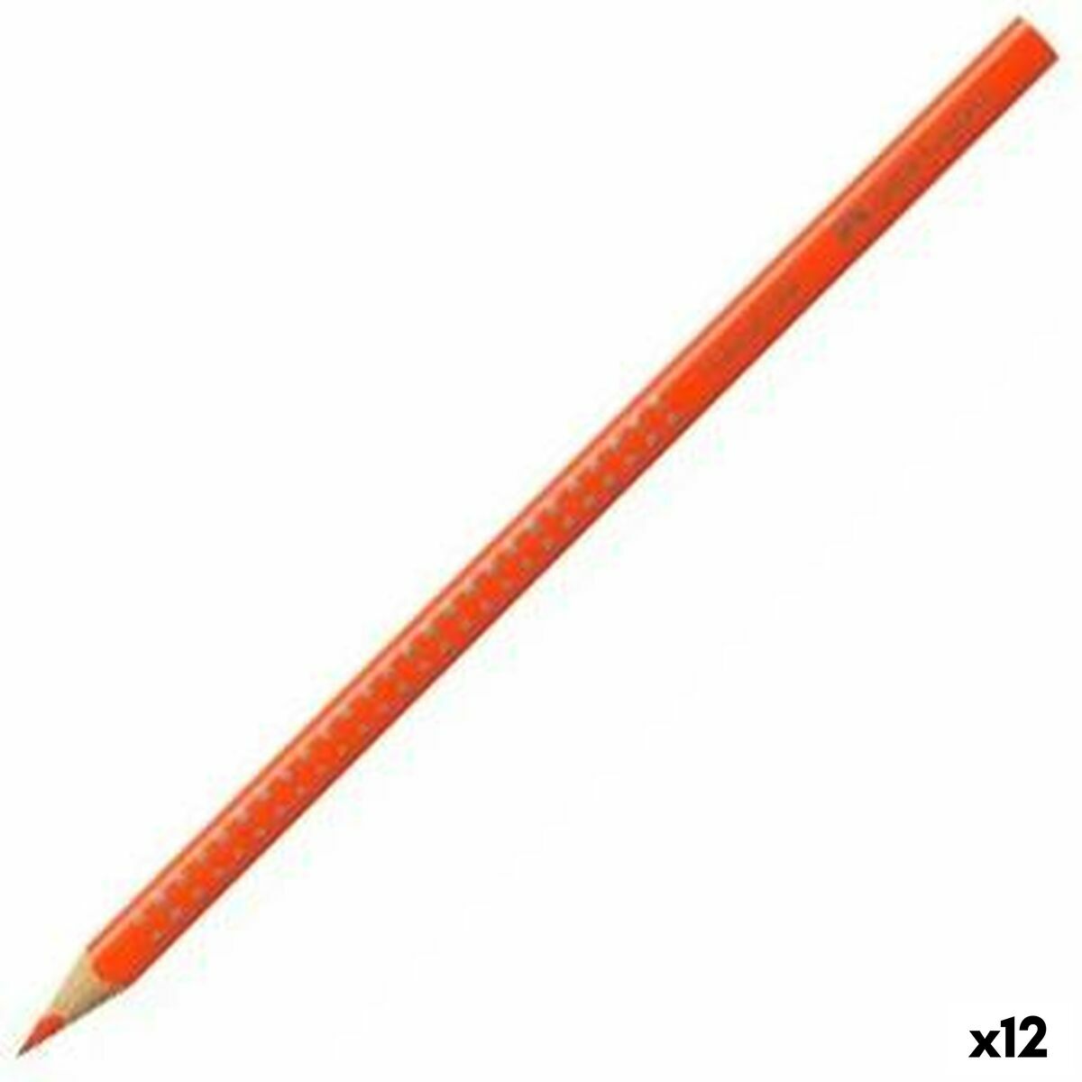 Lápis de cores Faber-Castell Colour Grip Laranja escuro (12 Unidades)
