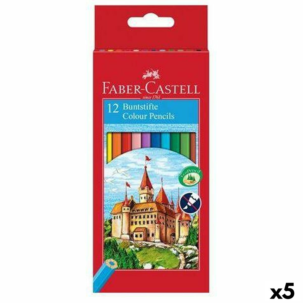 Lápis de cores Faber-Castell Multicolor (5 Unidades)