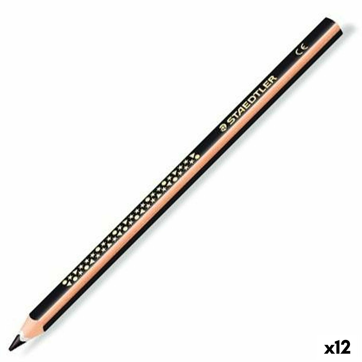 Lápis de cores Staedtler Jumbo Noris Preto (12 Unidades)