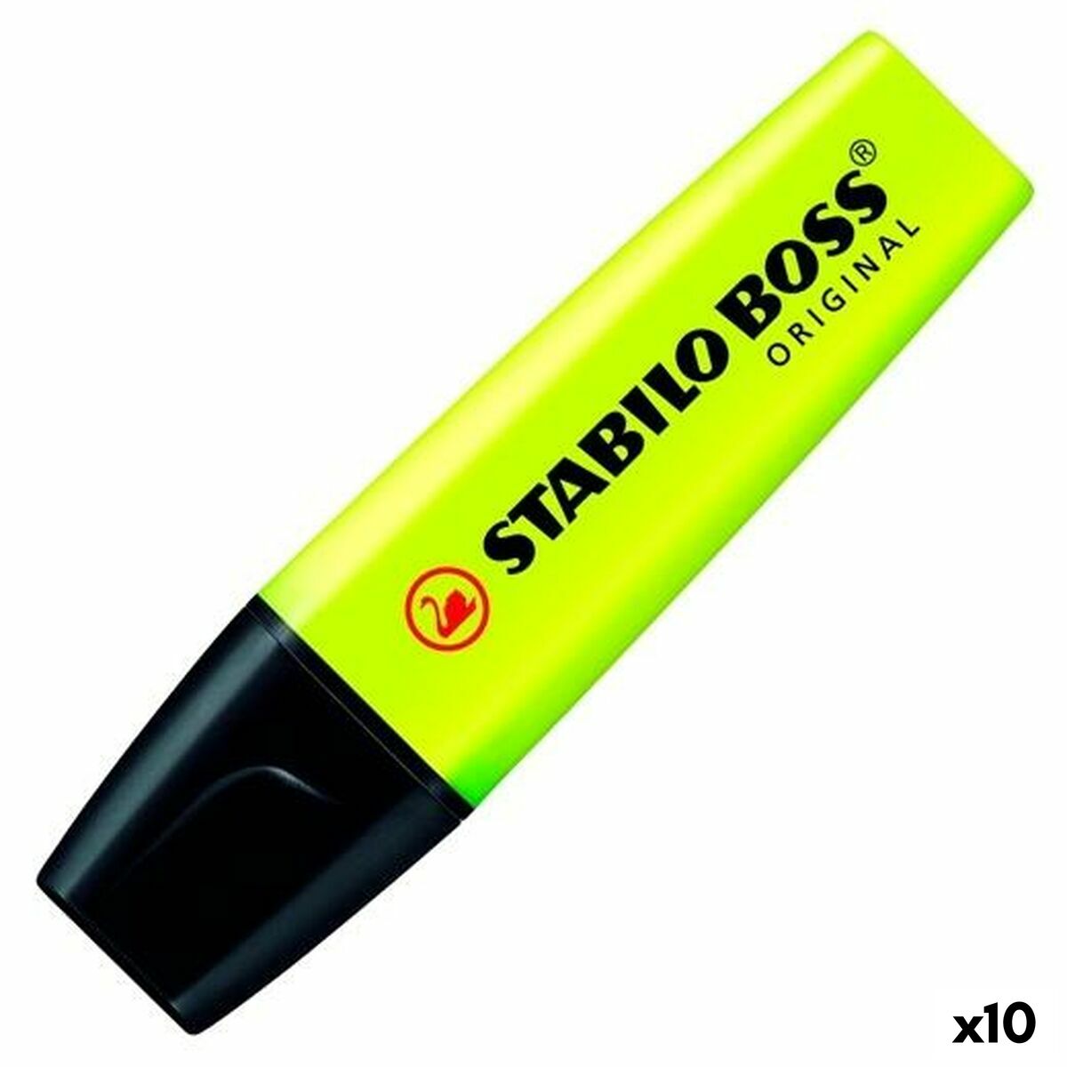 Marcador Fluorescente Stabilo Boss Amarelo Multicolor 10 Peças (10 Unidades)