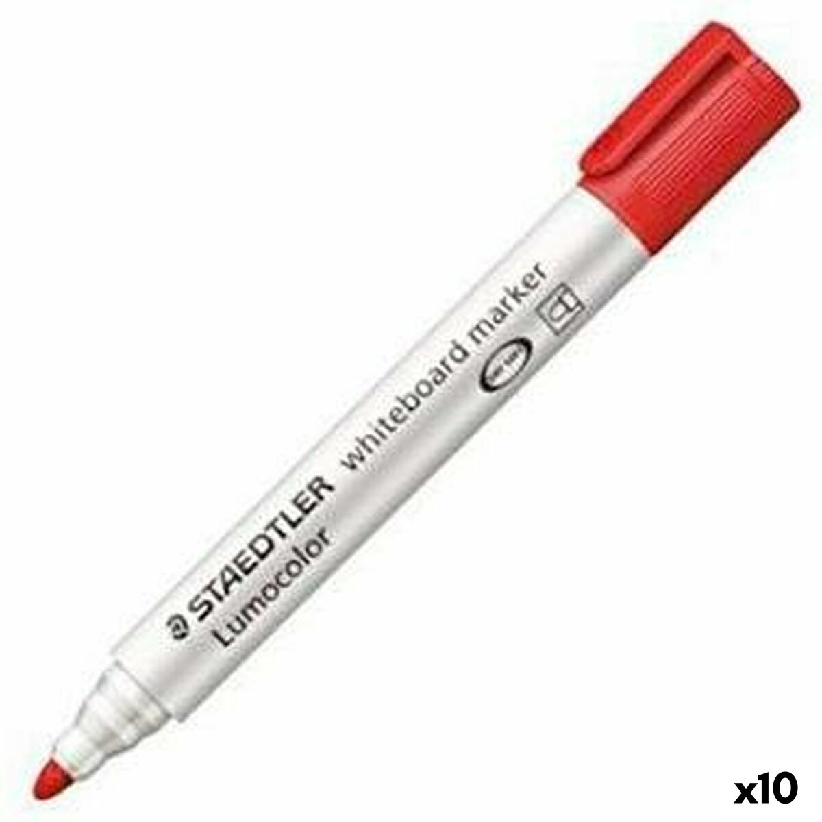 Marcador para Quadro Staedtler Lumocolor 351-2 Vermelho Ardósia branca (10 Unidades)