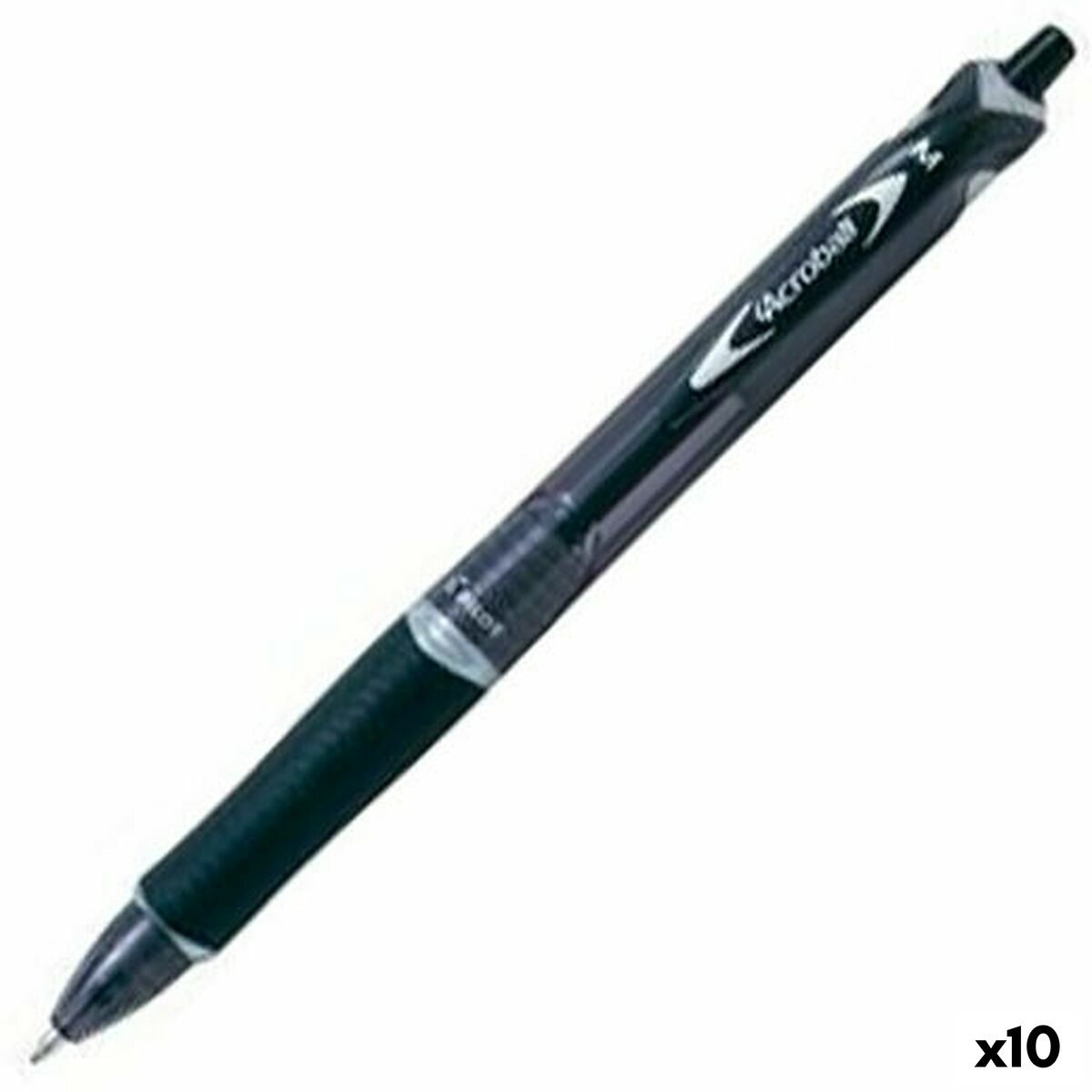 Caneta Pilot Acroball Preto 0,4 mm (10 Unidades)