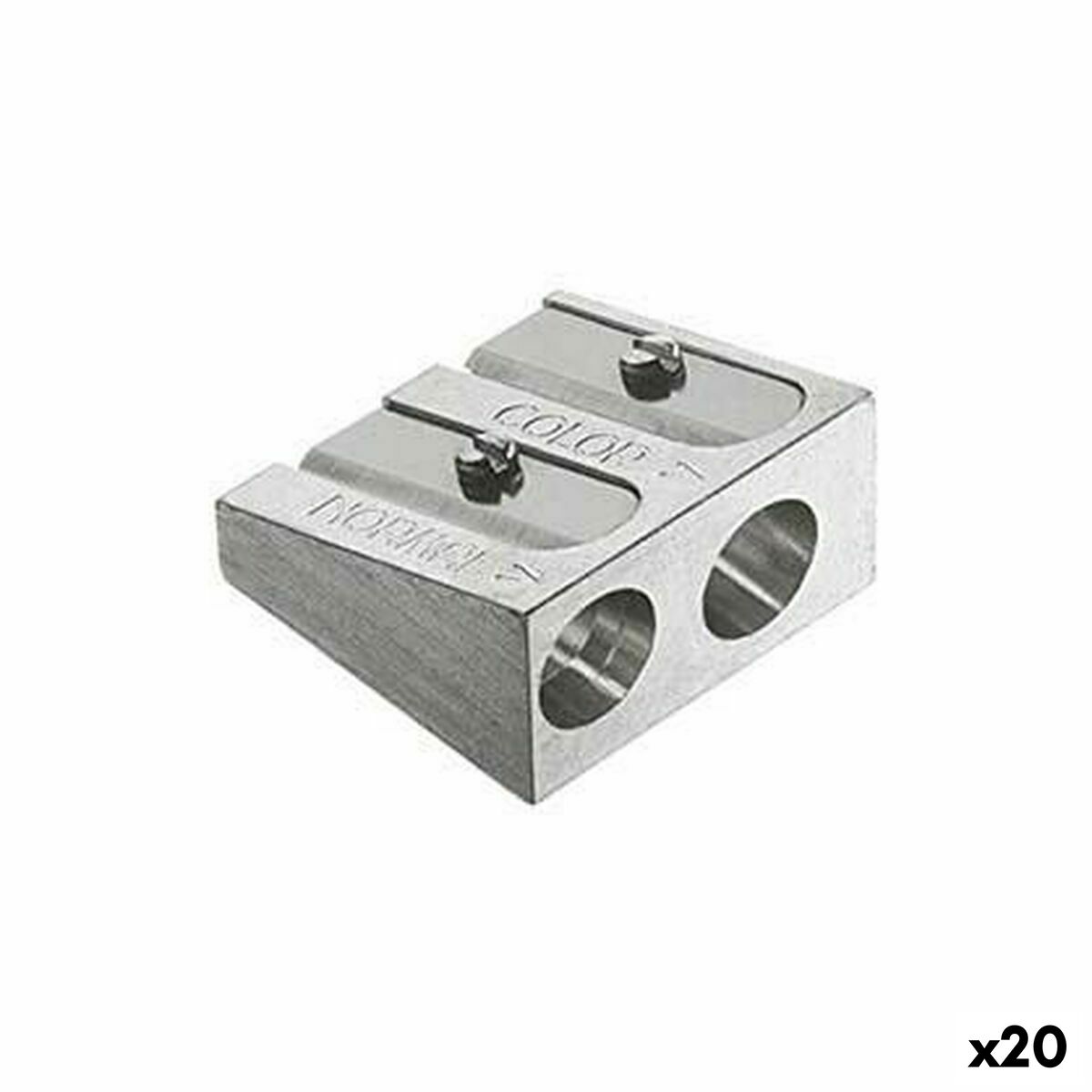 Afia-lápis Faber-Castell Prateado Metal (20 Unidades)