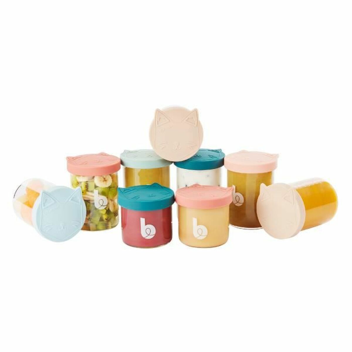 Conjunto de recipientes para comida de bebê Babymoov